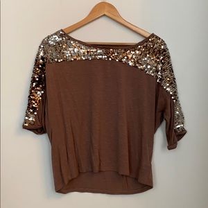 F21 Sequin Detail Top